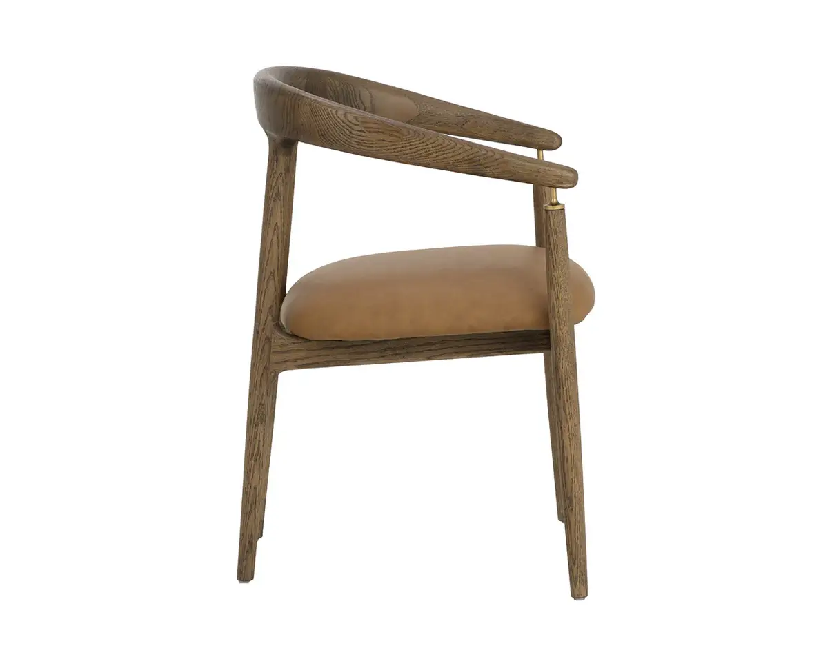 SUNPAN VALMONT DINING ARMCHAIR COGNAC 112287 burlington