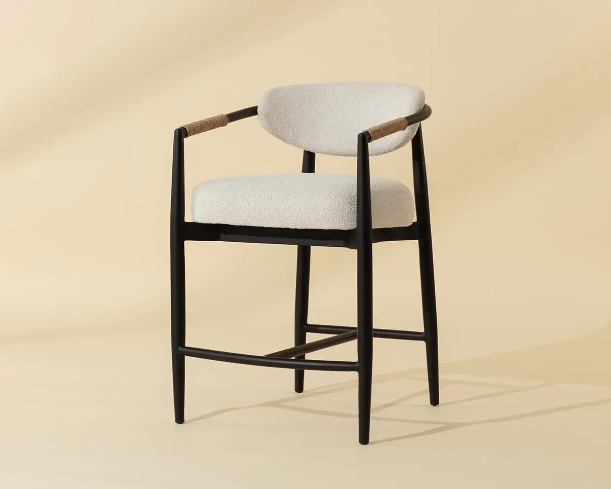 SUNPAN MARITA COUNTER STOOL - LOUIS CREAM 112728 woodbridge
