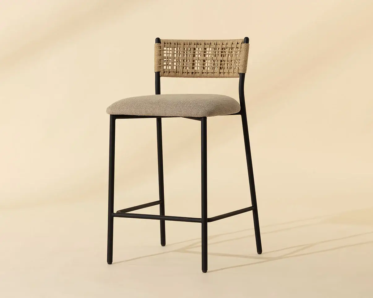 SUNPAN ERNESTA COUNTER STOOL - RHINE SANDBANK 112736 king city