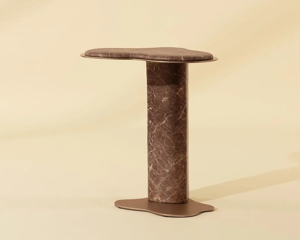 SUNPAN ISOLA END TABLE - MARBLE LOOK - MOCHA 112828 mississauga
