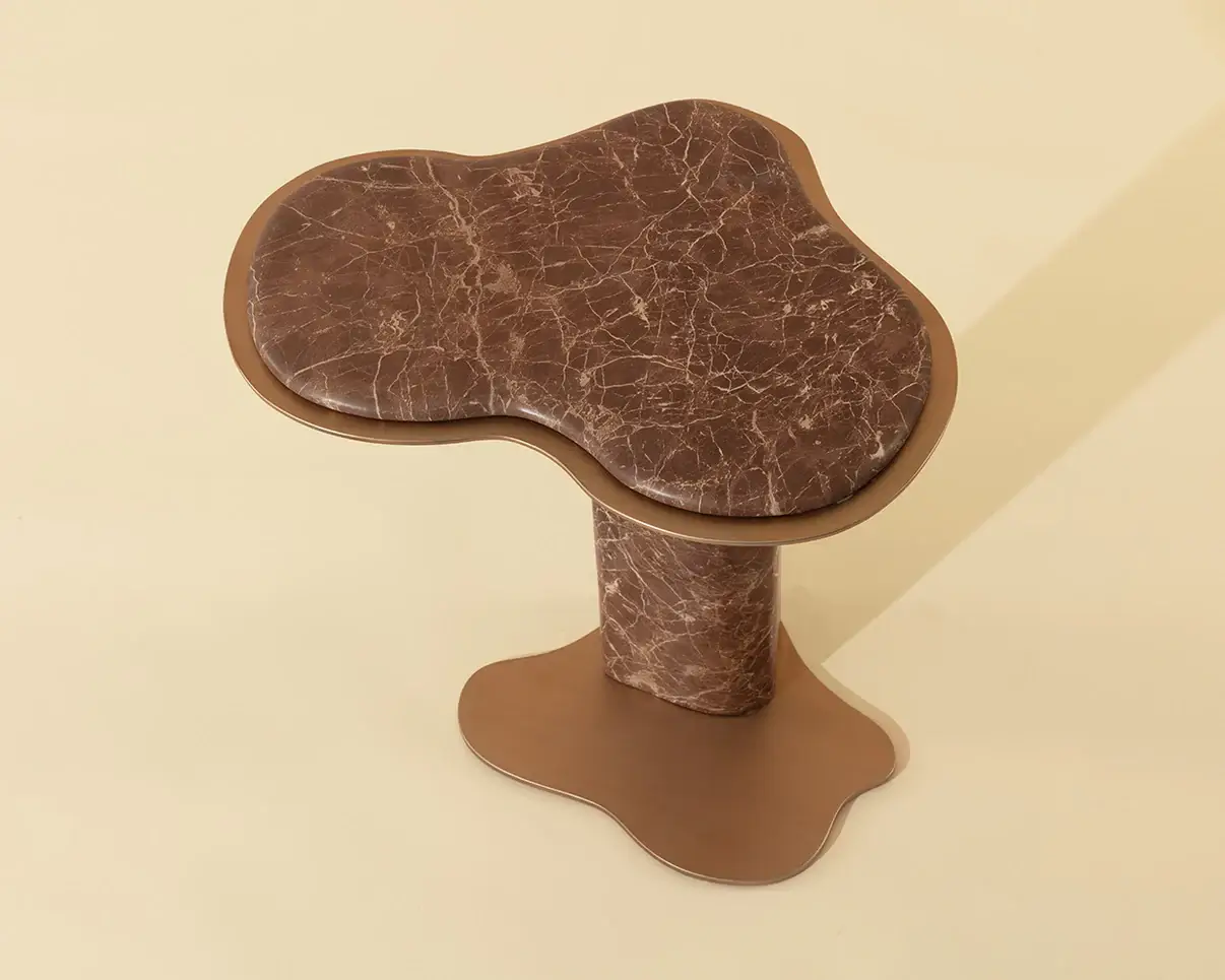 SUNPAN ISOLA END TABLE - MARBLE LOOK - MOCHA 112828 mississauga