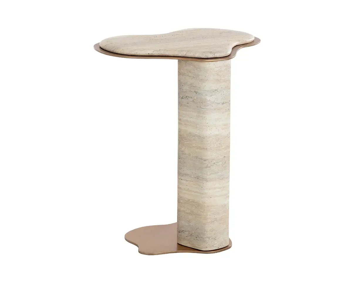 SUNPAN ISOLA END TABLE -TRAVERTINE LOOK - DUNE 112829 toronto