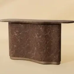 SUNPAN ISOLA CONSOLE TABLE - MARBLE LOOK - MOCHA 113373 quebec city