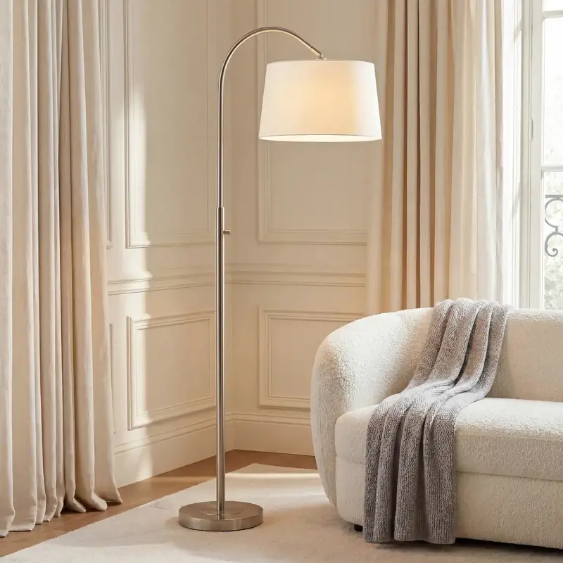 RENWIL MOULTON FLOOR LAMP NICKEL LPF3252EV orilla