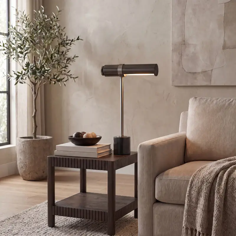 RENWIL GUSLE TABLE LAMP GREY LPT1557 niagara