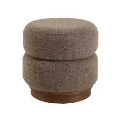 RENWIL MIELE OTTOMAN TAUPE CHA132 godridge