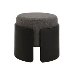 RENWIL CAPSULA OTTOMAN BLACK CHA133 niagara