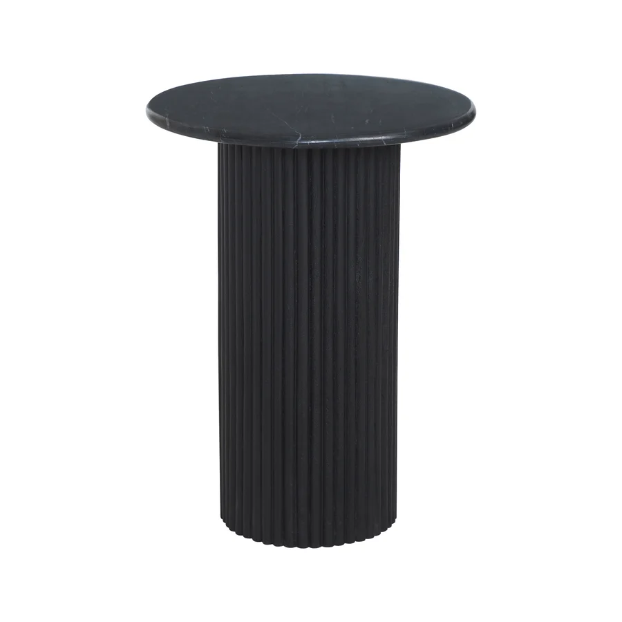 RENWIL LUCENTE ROUND END TABLE BLACK TA566 milton
